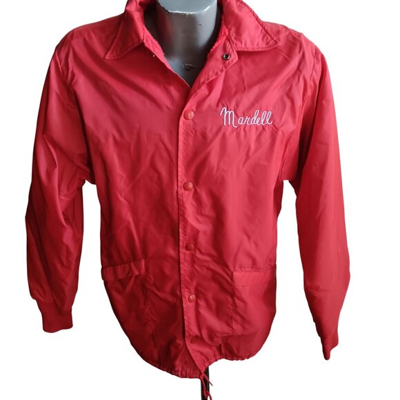 Medium Vintage Puffer Jacket Big Apple Bowling League Big Red Nebraska 1990's - Picture 2 of 6